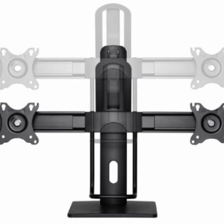 MS-D2-01 Gembird Podesivi stoni drzac za dva monitor, tilt, 17-27 max.2x6kg