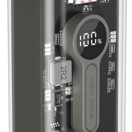 PB09-TQC3-01 Gembird power bank 9000 mAh, crni