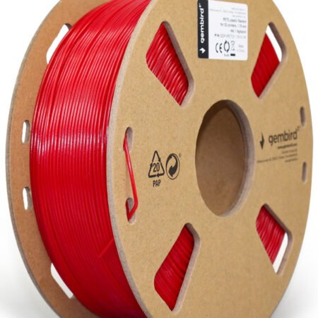 3DP-PETG1.75-01-R PETG Filament za 3D stampac 1.75mm, kotur 1KG RED