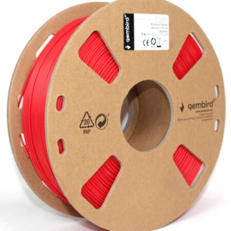 3DP-PLA+1.75-02-R PLA-PLUS Filament za 3D stampac 1,75mm kotur 1KG Red (jaci od standardnog PLA)