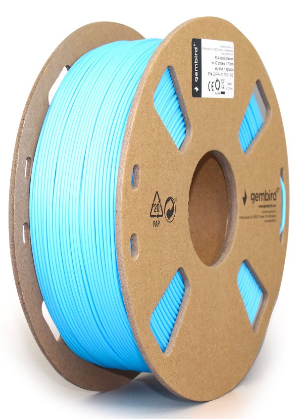 3DP-PLA1.75-01-BS PLA Filament za 3D stampac 1.75mm, kotur 1KG, Sky Blue - Slika 3