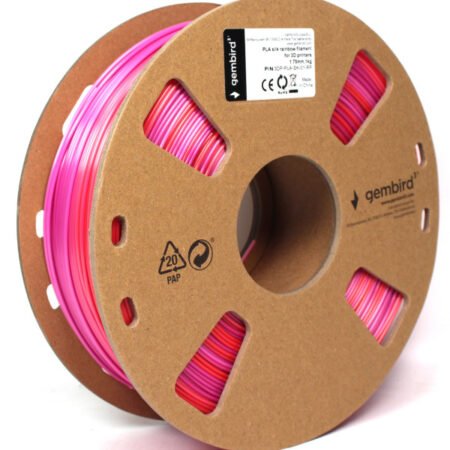 3DP-PLA-SK-01-RP PLA Svilenkasti duga Filament za 3D stampac 1.75mm, kotur 1KG red/purple