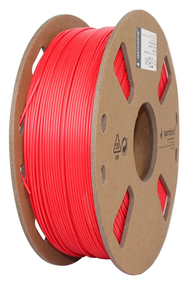 3DP-PLA1.75-01-FR PLA Filament za 3D stampac 1.75mm, kotur 1KG, plamen sjajan Red - Slika 2