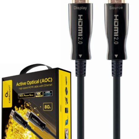CCBP-HDMI-AOC-80M-02 Gembird Active Optical (AOC) High speed HDMI cable with Ethernet Premium 80m