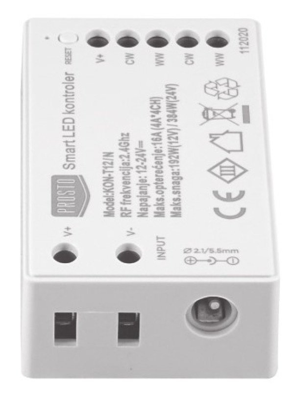 Wi-Fi smart LED kontroler CCT 192W KON-T12/N - Slika 2
