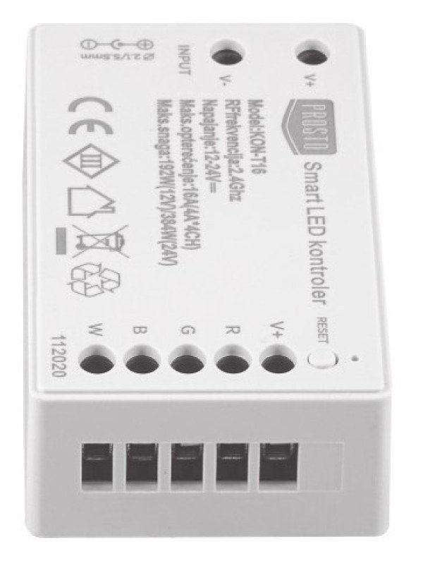 Wi-Fi smart LED kontroler RGBW 192W KON-T16/N - Slika 2