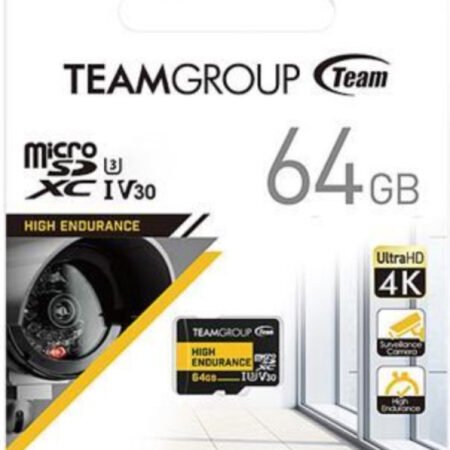 TeamGroup MICRO SDXC 64GB High Endurance UHS-I U3 V30, 100/50MB/s, THUSDX64GIV3002 ZA VIDEO NADZOR!