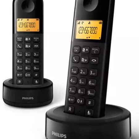 Fiksni bezicni telefon sa dve slusalice Philips D160 DUO Ekran 1.6inc, Black