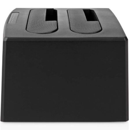 HDDUDB3210BK Nedis USB 3.2 DUPLI docking station za 2.5/3.5 SATA hard diskove, Kloniranje max 8TB