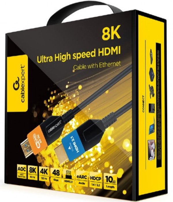 CC-HDMI8K-AOC-10M Gembird Active Optical (AOC) ULTRA High speed HDMI 2.1 8K UHD with Ethernet 10m