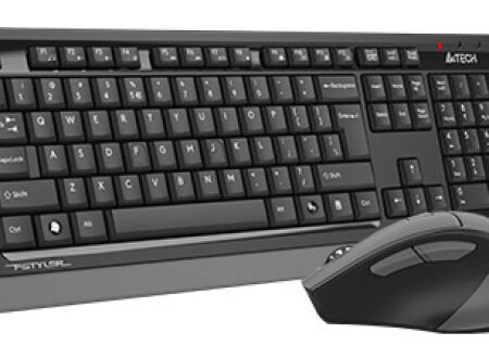 A4-FG1035 A4Tech Fstyler Bezicna tastatura YU-LAYOUT + bezicni mis USB, Grey