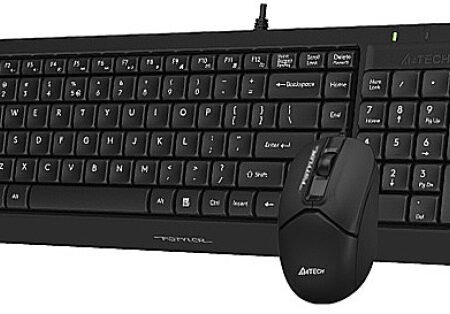 A4-F1512 A4Tech tastatura YU-LAYOUT + mis USB, Black