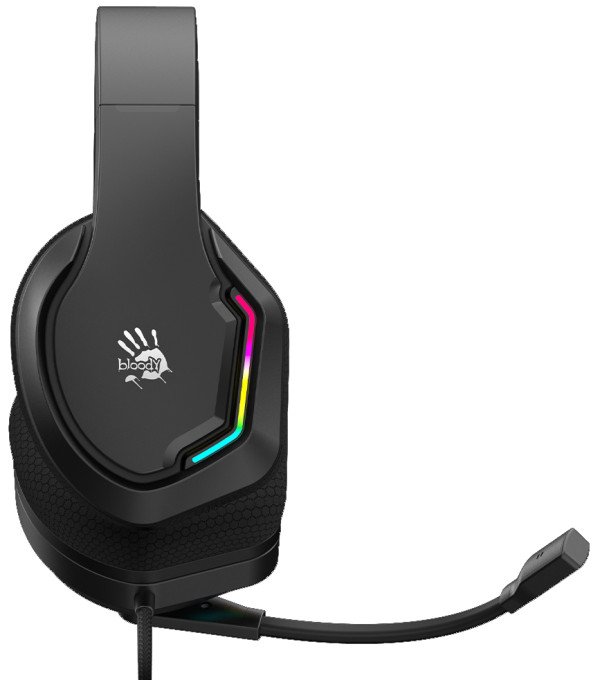A4-G260 A4Tech Bloody gejmerske slusalice sa mikrofonom, 7.1 SURROUND, 50mm/16ohm, RGB, USB BLACK - Slika 2