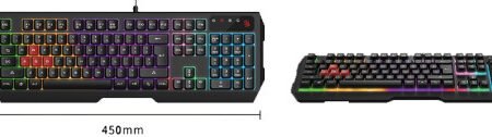 A4-B135N A4Tech Bloody Gejmerska svetleca tastatura(NEON LED), black, USB, US layout