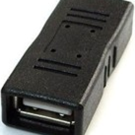A-USB2-AMFF Gembird zensko-zenski adapter USB 2.0 coupler, black