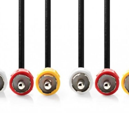 CVGP24300BK50 Kabl 3xRCA muski - 3xRCA muski 5m