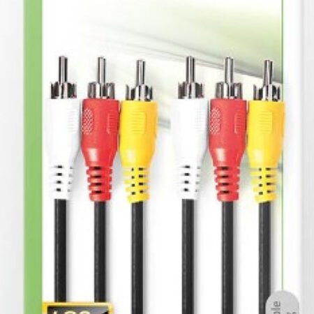 CVGP24300BK30 Kabl 3xRCA muski - 3xRCA muski 3m