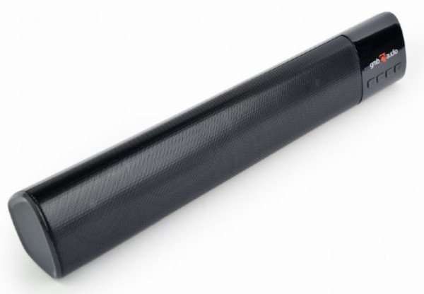 SPK-BT-BAR400-01 Gembird Bluetooth speaker soundbar 2x5W FM, USB, SD, AUX, mikrofon, black - Slika 2