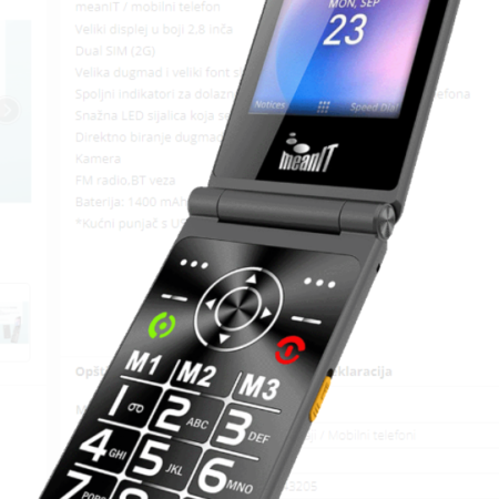 FLIP XXL MOBILNI TELEFON,Veliki displej u boji 2,8 inèa, Dual SIM (2G), FM, BT, 1400 mAh