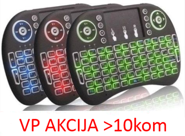 GMB-I8 ** Gembird 2.4GHz Wireless gaming Mini keyboard backlight and TOUCH, punjiva bat. BL-5C (519) - Slika 3