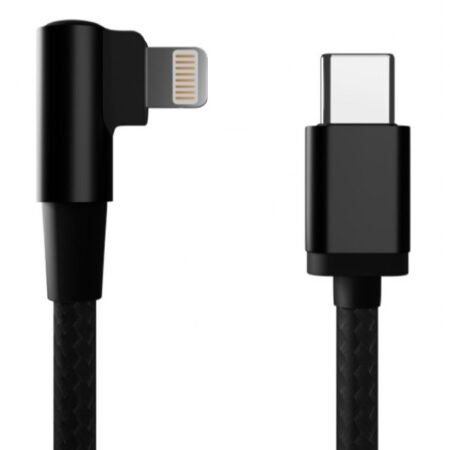 CC-USB2-CMLML-0.2M Gembird Kabl USB-C na 8pin pod uglom 0,2m Black