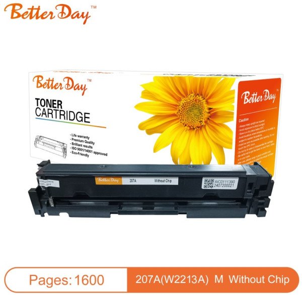 Toner BetterDay * 207A(W2213A) M255/M283 crg067 zam. kaseta za HP Magent 1.6k (bez cipa) - Slika 3