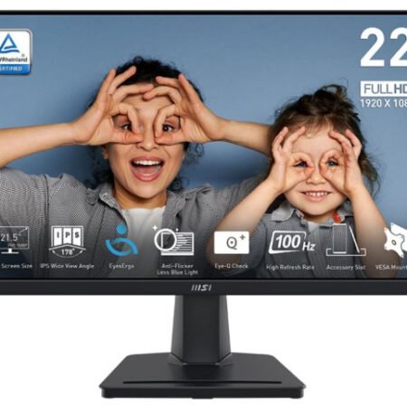 Monitor 22inc MSI PRO MP225 Flat FHD IPS 100Hz 1 ms HDMI/VGA