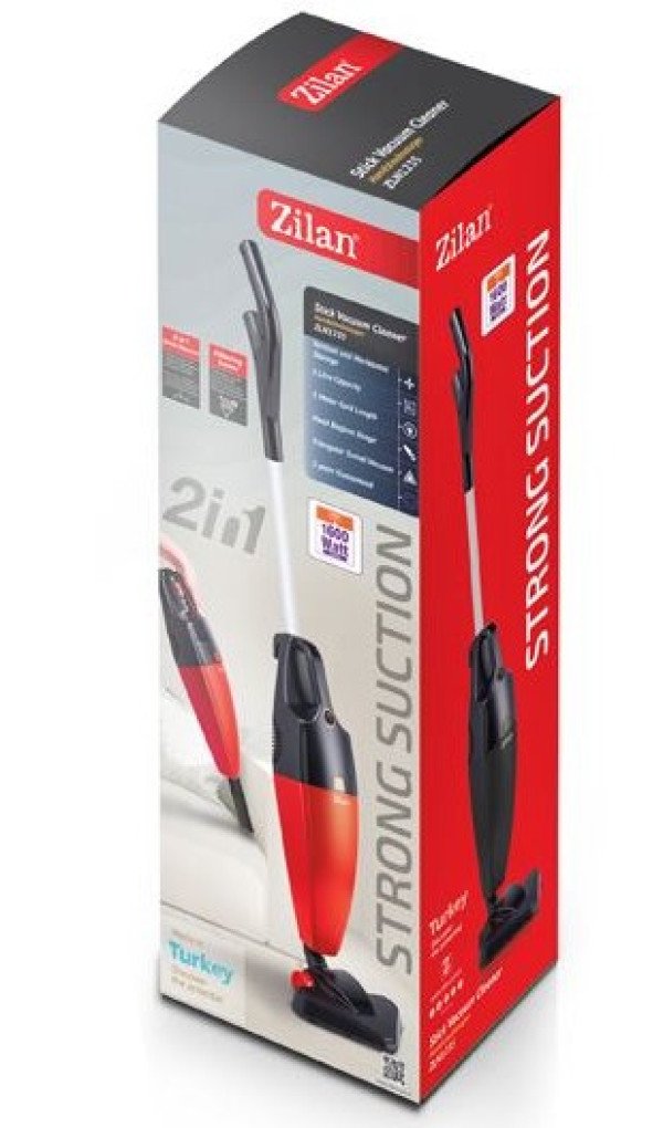 Zilan ZLN1235 RD usisivac sa posudom 800W, kabl 5m, crveno/crni - Slika 2