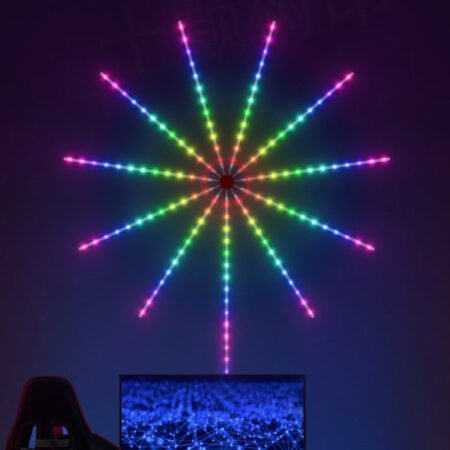 RGB LED vatromet, 10x0.5m+1x1.5m, 156 LED, DC LVT-50/156