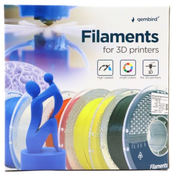 3DP-ABS1.75HY-01-Y ABS filament velike brzine za 3D stampac 1.75mm, kotur 1KG YELLOW - Slika 2