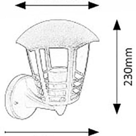 Rabalux 8618 MARSEILLE Spoljna zidna lampa, E27, 1x MAX 60W, IP44