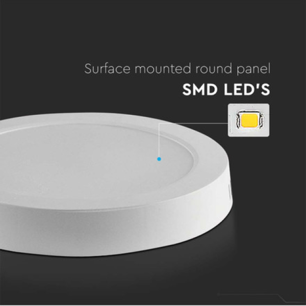 V-TAC LED PANEL NADGRADNI OKRUGLI, 18W, 4000K, SKU-7877 - Slika 3