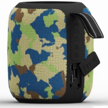 SPK-BT-LED-05-CM Gembird Portable Bluetooth RGB LED TWS speaker, 8W, BT, FM, USB, Handsfree, CAMO