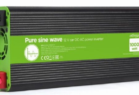 EG-PWC-PS1000-01 Gembird 12V Cist sinusni inverter DC/AC 1000W + USB port, 2,7KG
