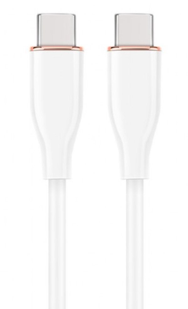 CC-USB2S-CMCM-1.5M-W Gembird 60W Premium silicon Type-C PD charging & data cable, 1.5m, White - Slika 2