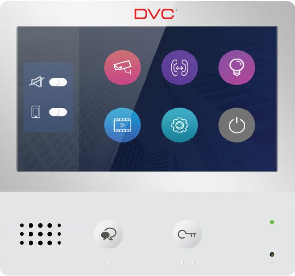 DVC DT471 7inc hands-free monitor za DVC DT interfonske sisteme, interna memorija poziva