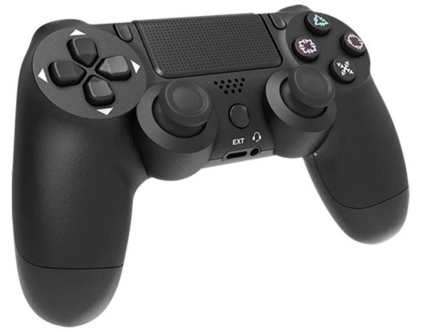 JPD-Wireless-Thrillershock PC/PS4 BLACK Gembird Bezicni gamepad sa dvostrukom vibracijom v2 - Slika 2