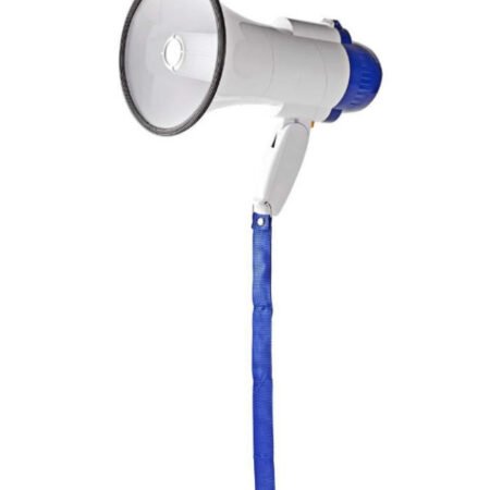 MEPH150WT Megafon 115dB, max.250m ugradjena sirena i funkcija snimanja, Blue/White