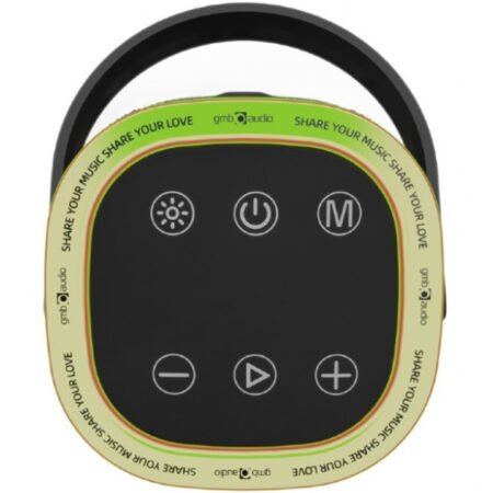 SPK-BT-LED-06 Gembird Portable Bluetooth LED speaker, 10W, BT, FM, USB, Handsfree, Black