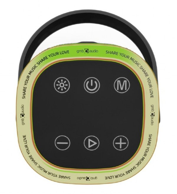 SPK-BT-LED-06 Gembird Portable Bluetooth LED speaker, 10W, BT, FM, USB, Handsfree, Black - Slika 3