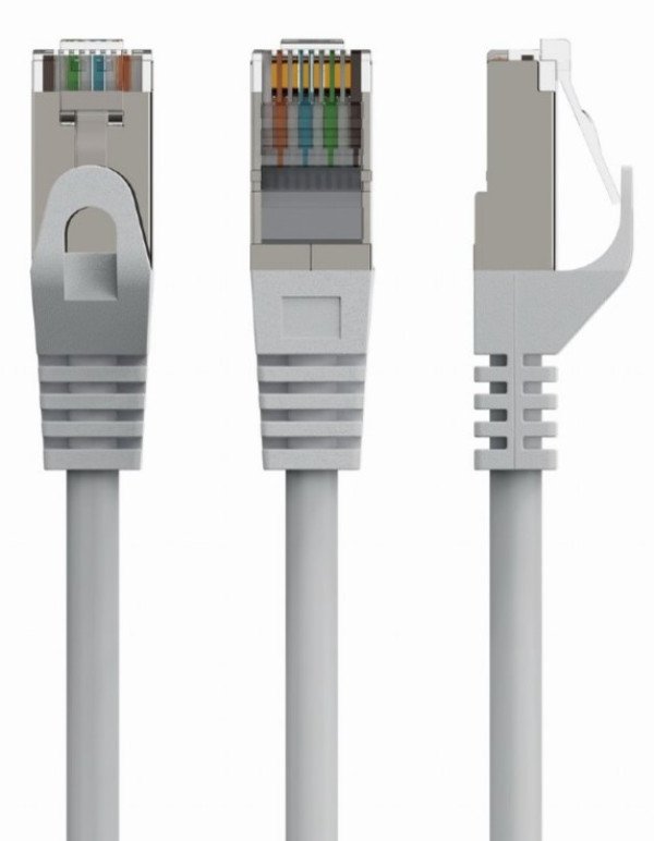 PP6A-LSZHCU-60M Gembird Mrezni kabl, SFTP CAT.6A BAKARNI LSZH Patch cord 60m Grey