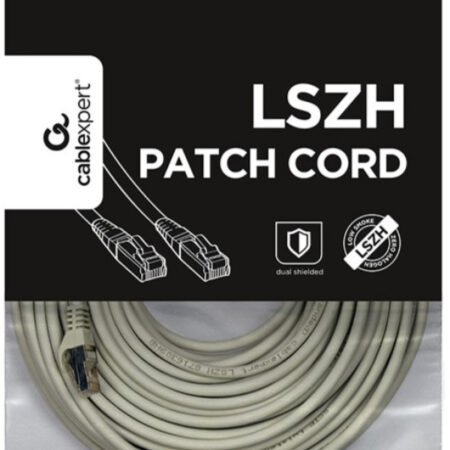 PP6A-LSZHCU-45M * Gembird Mrezni kabl, SFTP CAT.6A BAKARNI LSZH Patch cord 45m Grey