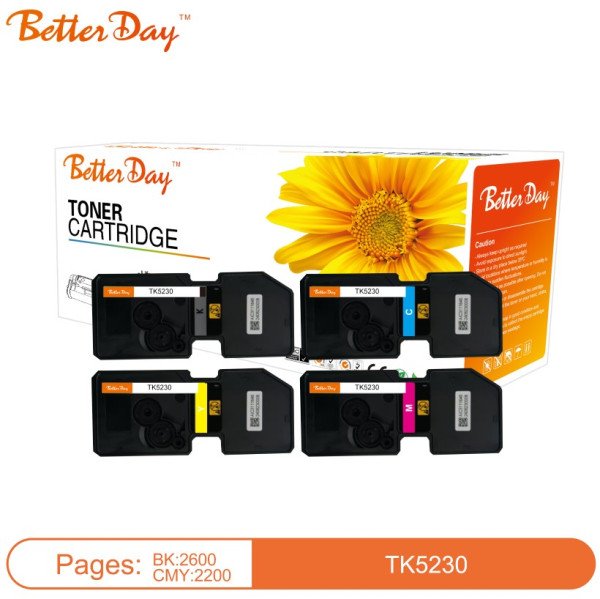 Toner BetterDay * C-TK5230 Y (Low temperature toner) zam. kaseta za Kyocera Yellow 2.2k