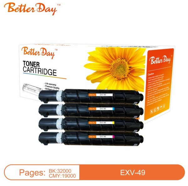 Toner BetterDay * C-EXV-49 BK MPS (Low temperature toner) zam. kaseta za Canon Black 32k