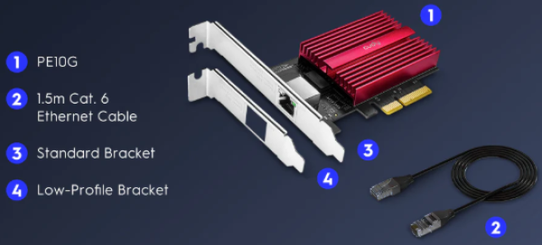 Cudy PE10G 10 Gbps PCI-E Ethernet Adapter