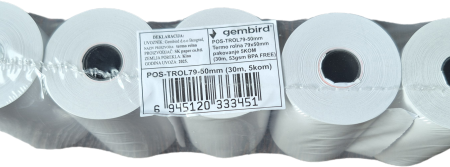 POS-TROL79-50mm Termo rolna 79x50mm, 5KOM,  (30m, 53gsm BPA FREE)