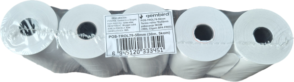POS-TROL79-50mm Termo rolna 79x50mm, 5KOM, (30m, 53gsm BPA FREE)