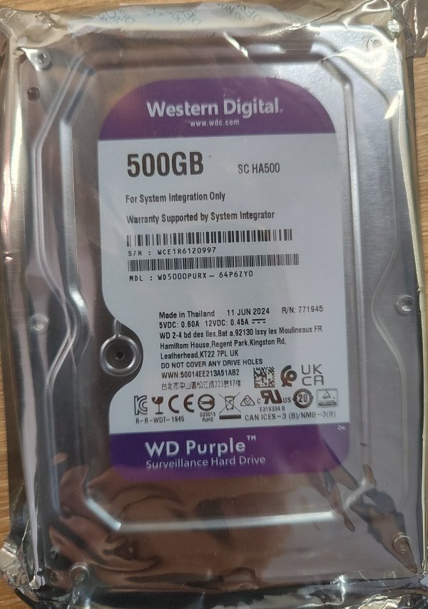 HDD 3.5 * 500GB WD5000PURX WD Purple 24/7 5400RPM 16MB SATA3 - Slika 2