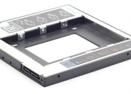 MF-95-02 Gembird Fioka za montazu 2.5 SSD/SATA HDD(do12.7mm) u 5.25 leziste u Laptop umesto optike A