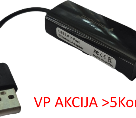 NIC-U6** Gembird USB 2.0 to Fast Ethernet LAN adapter 10/100 white, mrezna kartica (399)